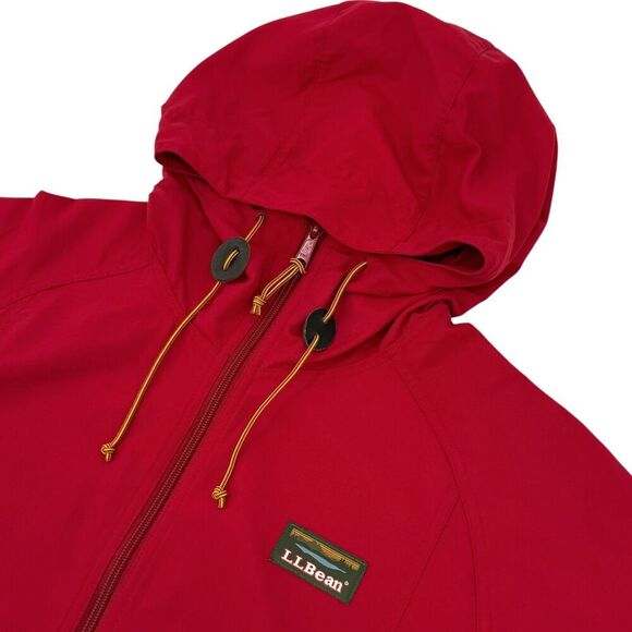 L.L. Bean Men's Mountain Classic Anorak Jacket Blue Red Colorblock Medium Tall - Picture 3 of 11